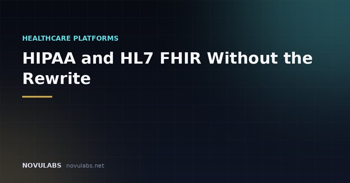 Clinician using a HIPAA-compliant electronic health record system with HL7 FHIR data exchange