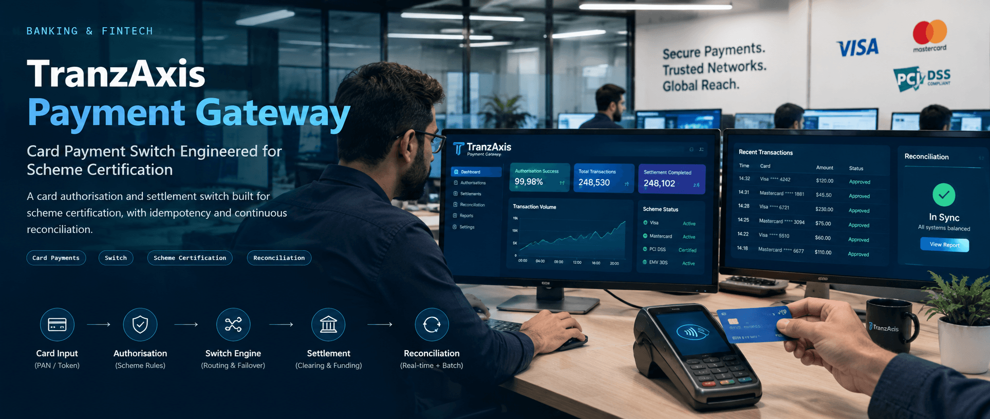 TranzAxis Payment Gateway, Banking & Fintech