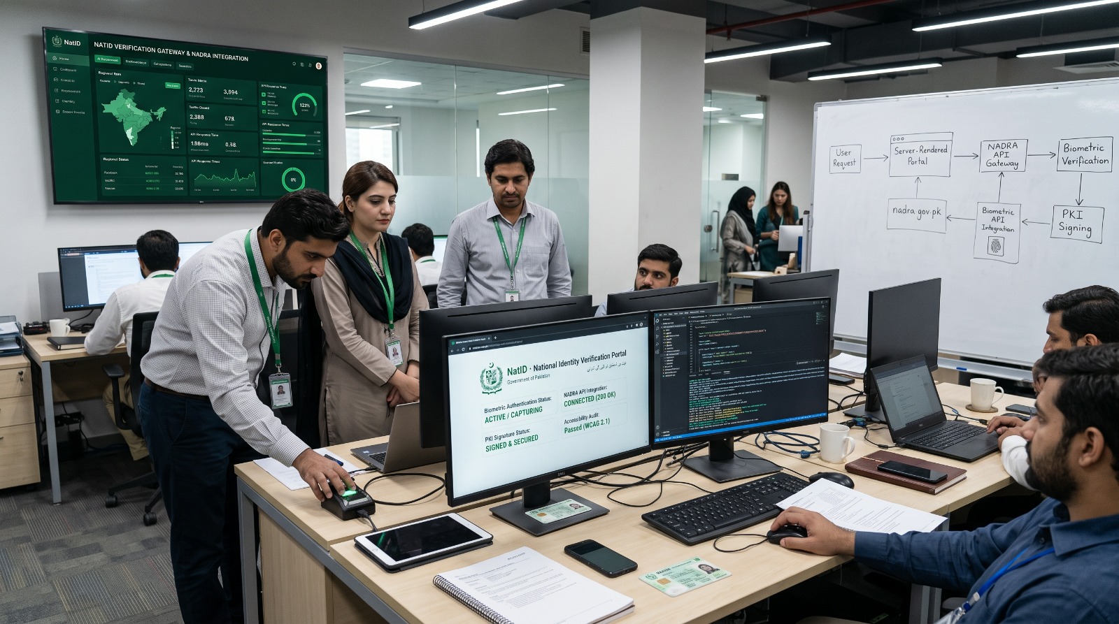 National identity verification portal for the public sector